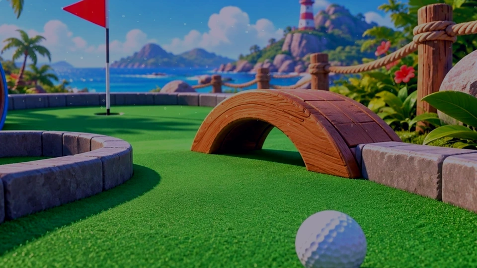 Moonlit Putt — illustrated game cover