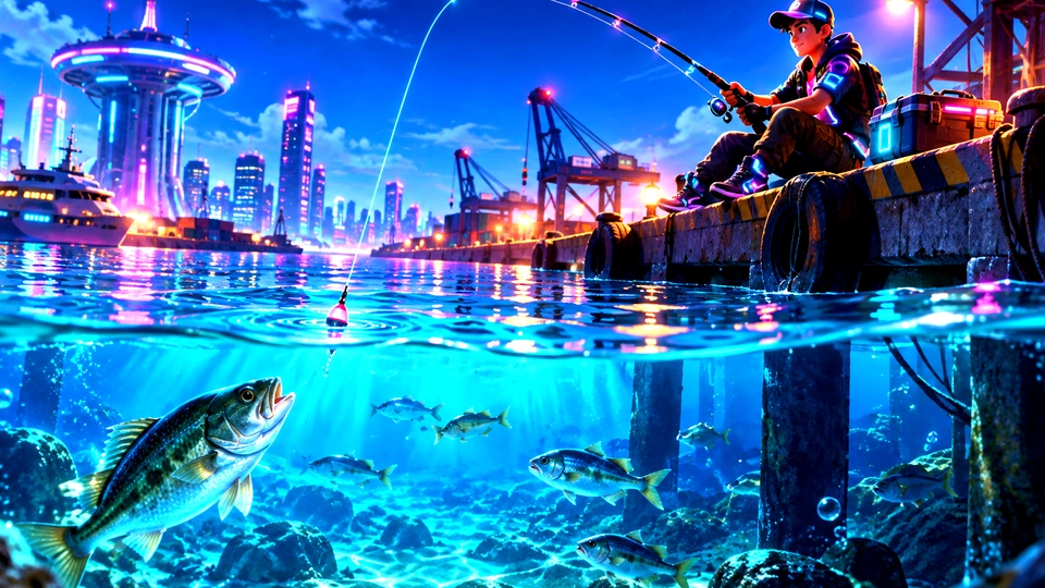 Nightfin — illustrated game cover