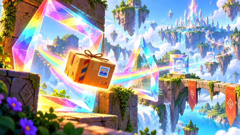 Prism Parcel — illustrated game cover
